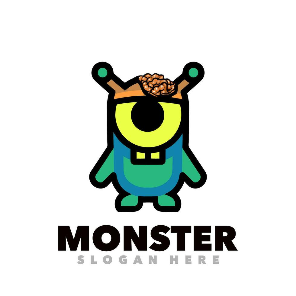 Monster zombie plankton vector