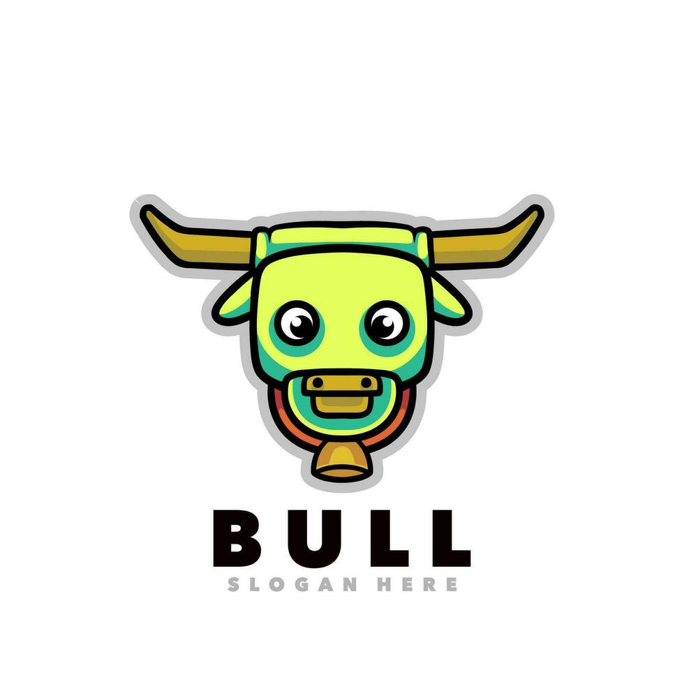 Bull nature logo vector