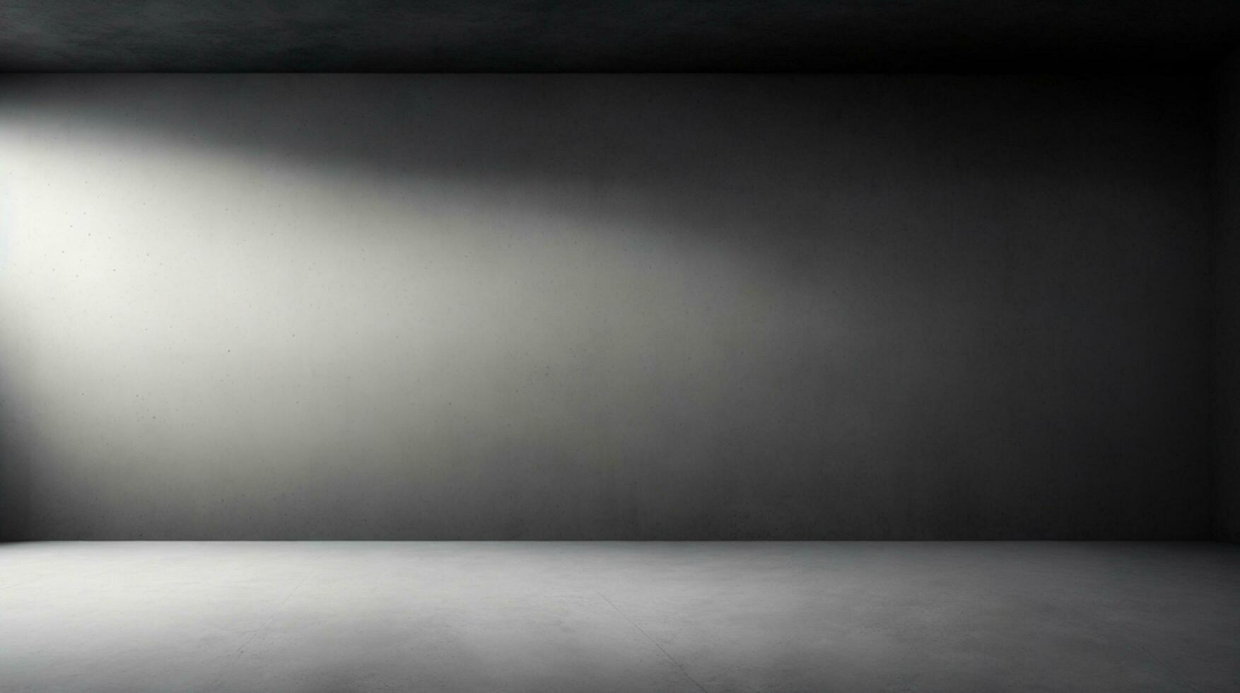 Empty dark abstract cement wall and studio room with smoke float up interior texture for display products wall background.. AI generated photo