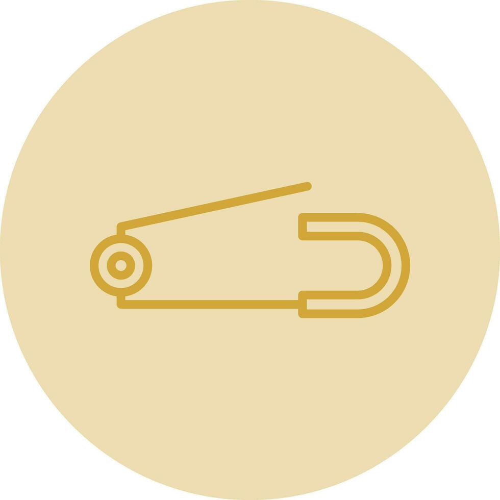 Safety pin Vector Icon Design