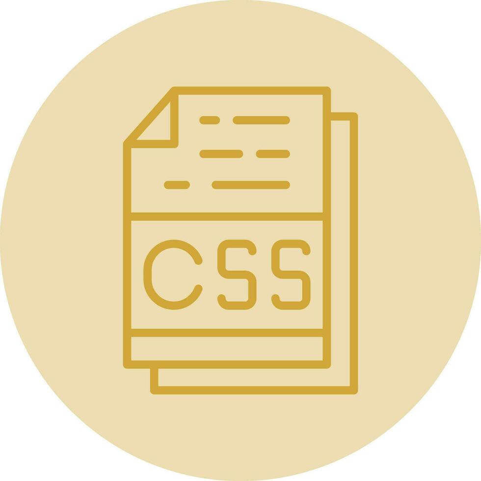 Css File Format Vector Icon Design