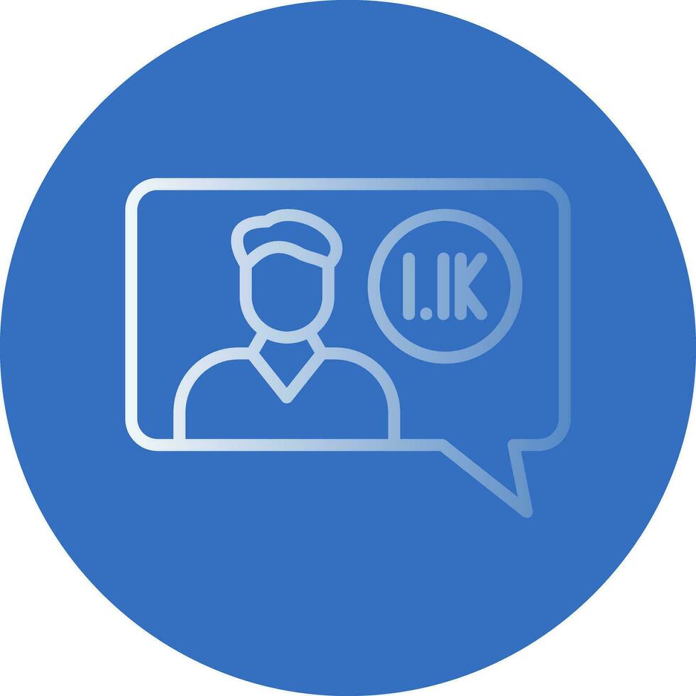Follower Vector Icon Design