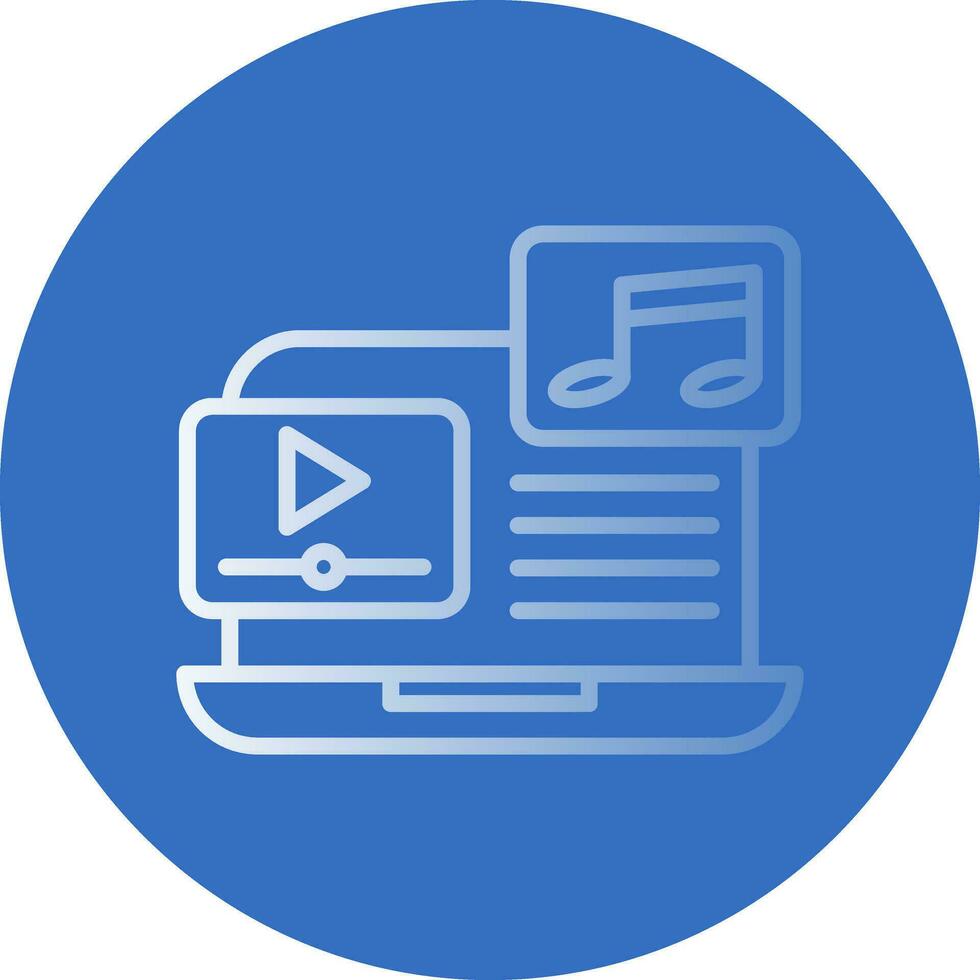 Music video Vector Icon Design