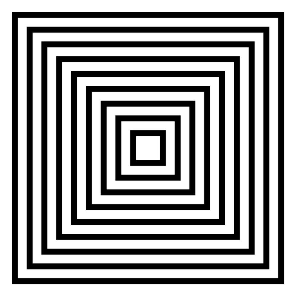 Abstract of square pyramid black and white background. vector