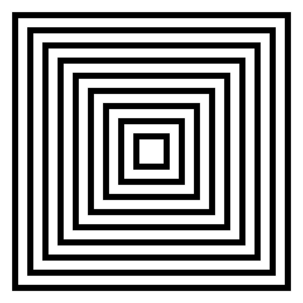 Abstract of square pyramid black and white background. vector