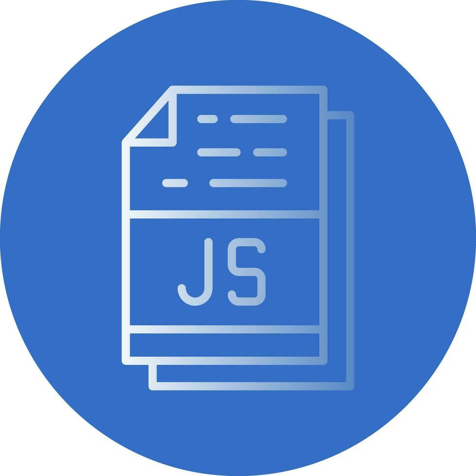 Js File Format Vector Icon Design