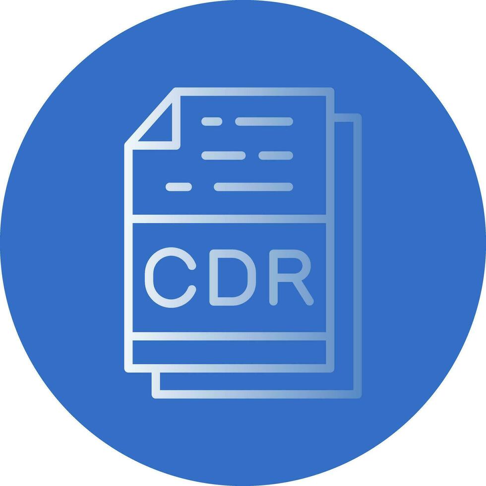 Cdr File Format Vector Icon Design
