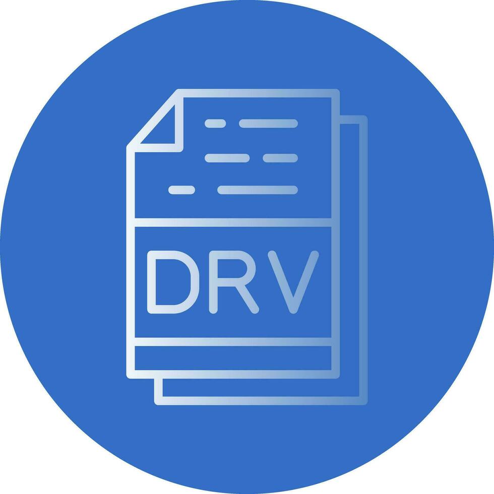 Drv File Format Vector Icon Design