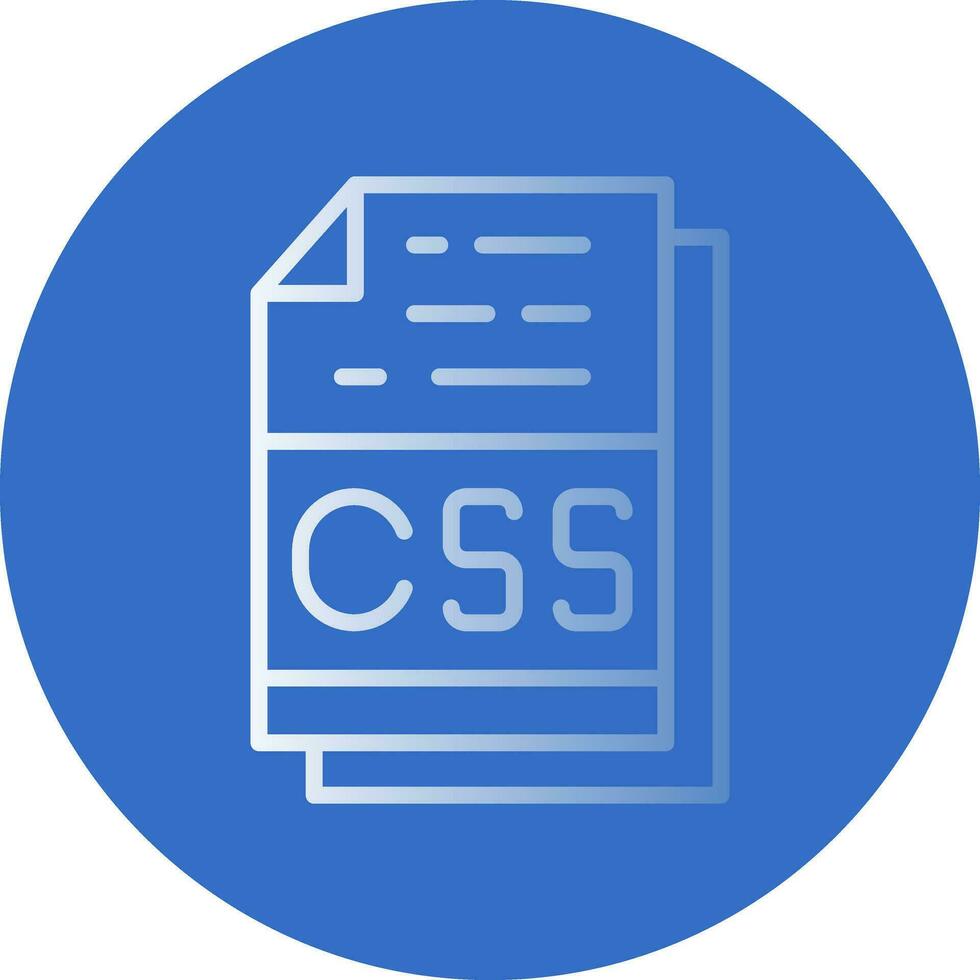Css File Format Vector Icon Design
