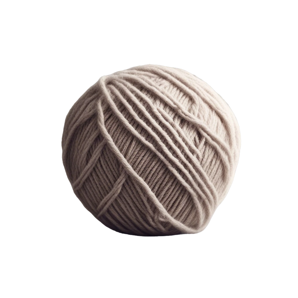 Ball of wool Yarn PNG on transparent background