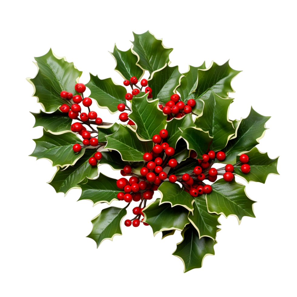 Holly Berry Christmas Decoration Ai Generative 29169422 PNG