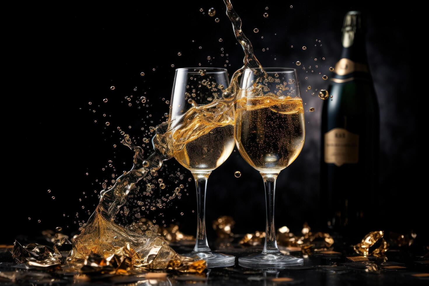 Holiday background with champagne glasses 29169639 Stock Photo at Vecteezy