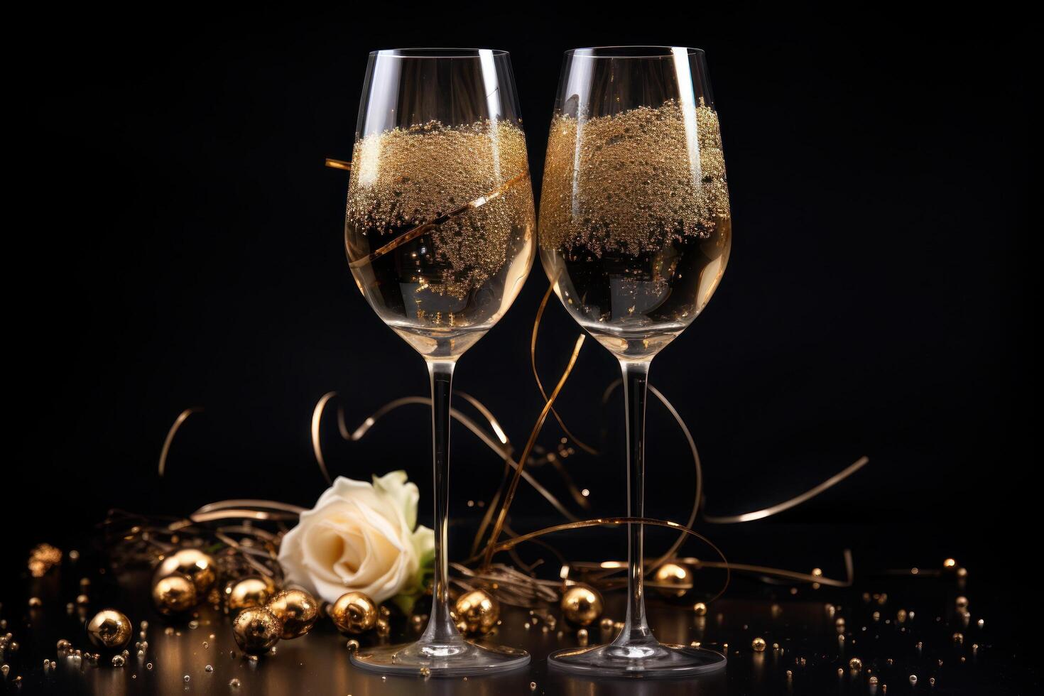 Holiday background with champagne glasses 29169673 Stock Photo at Vecteezy