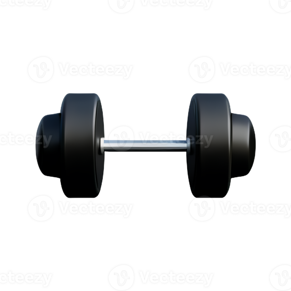 dumbbell  3d rendering icon illustration png
