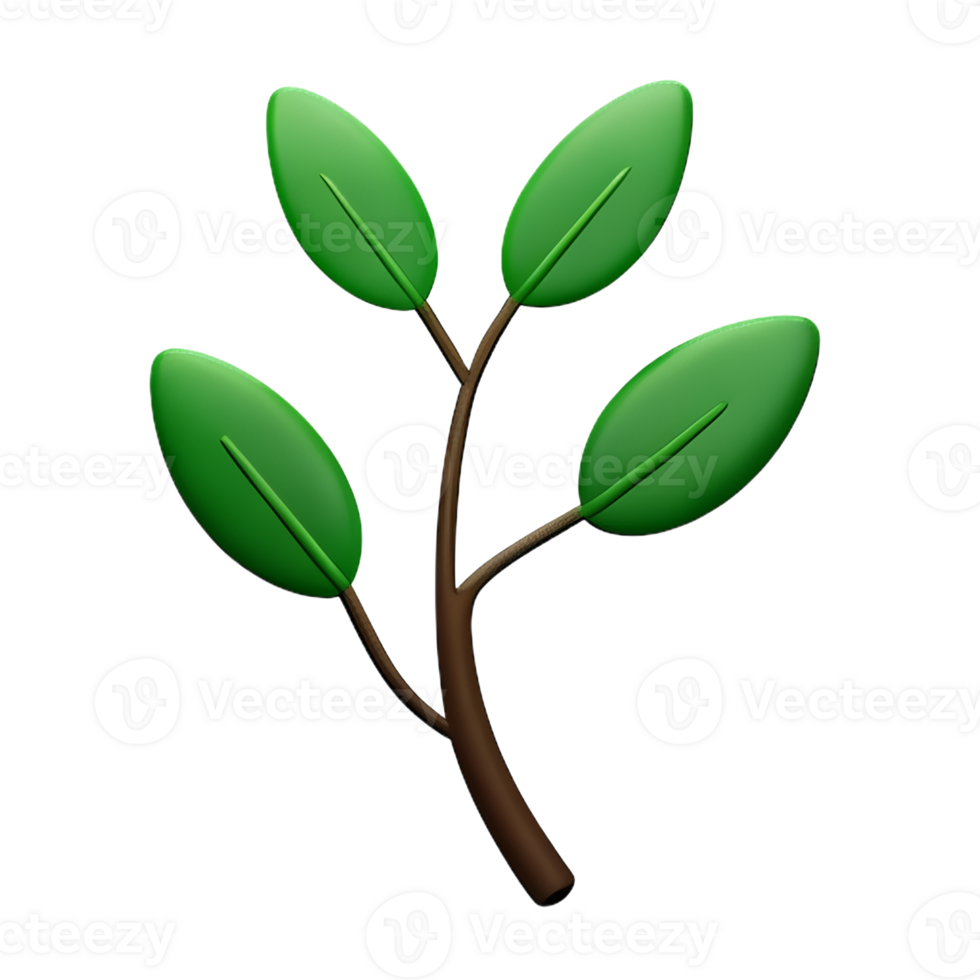 herbs 3d rendering icon illustration png
