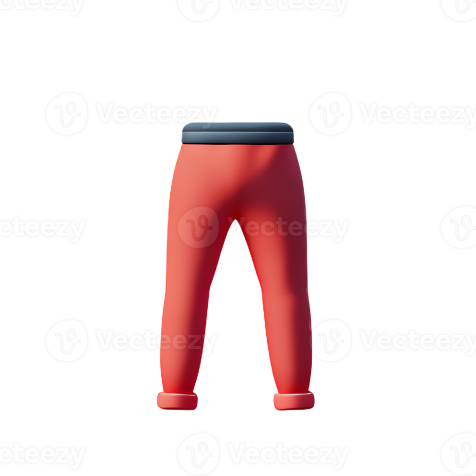 pants 3d rendering icon illustration png