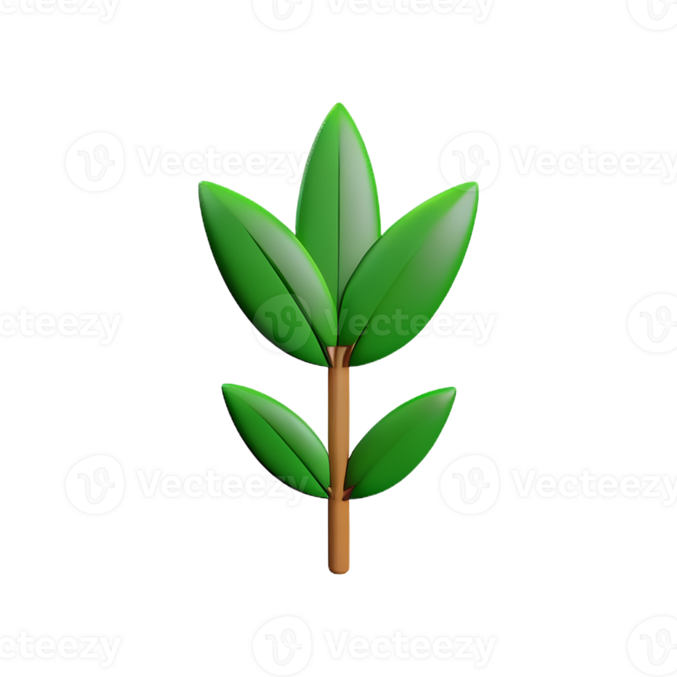 herbs 3d rendering icon illustration png