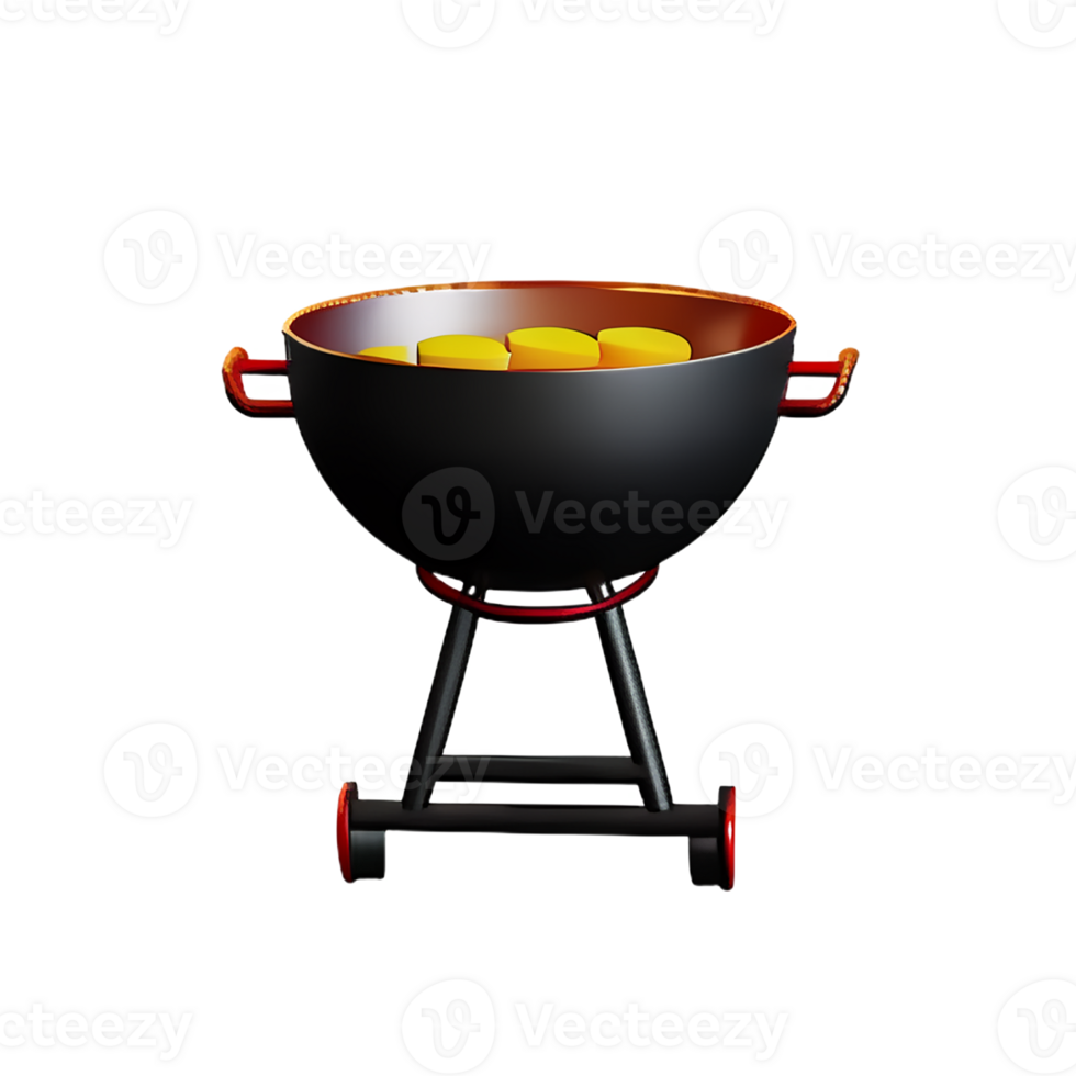 grill 3d rendering icon illustration png