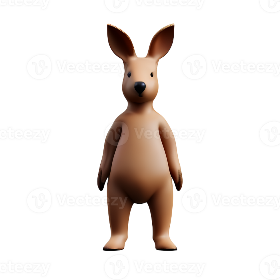 kangaroo 3d rendering icon illustration 29169783 PNG