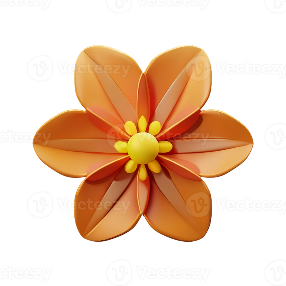 jasmine flower 3d rendering icon illustration png