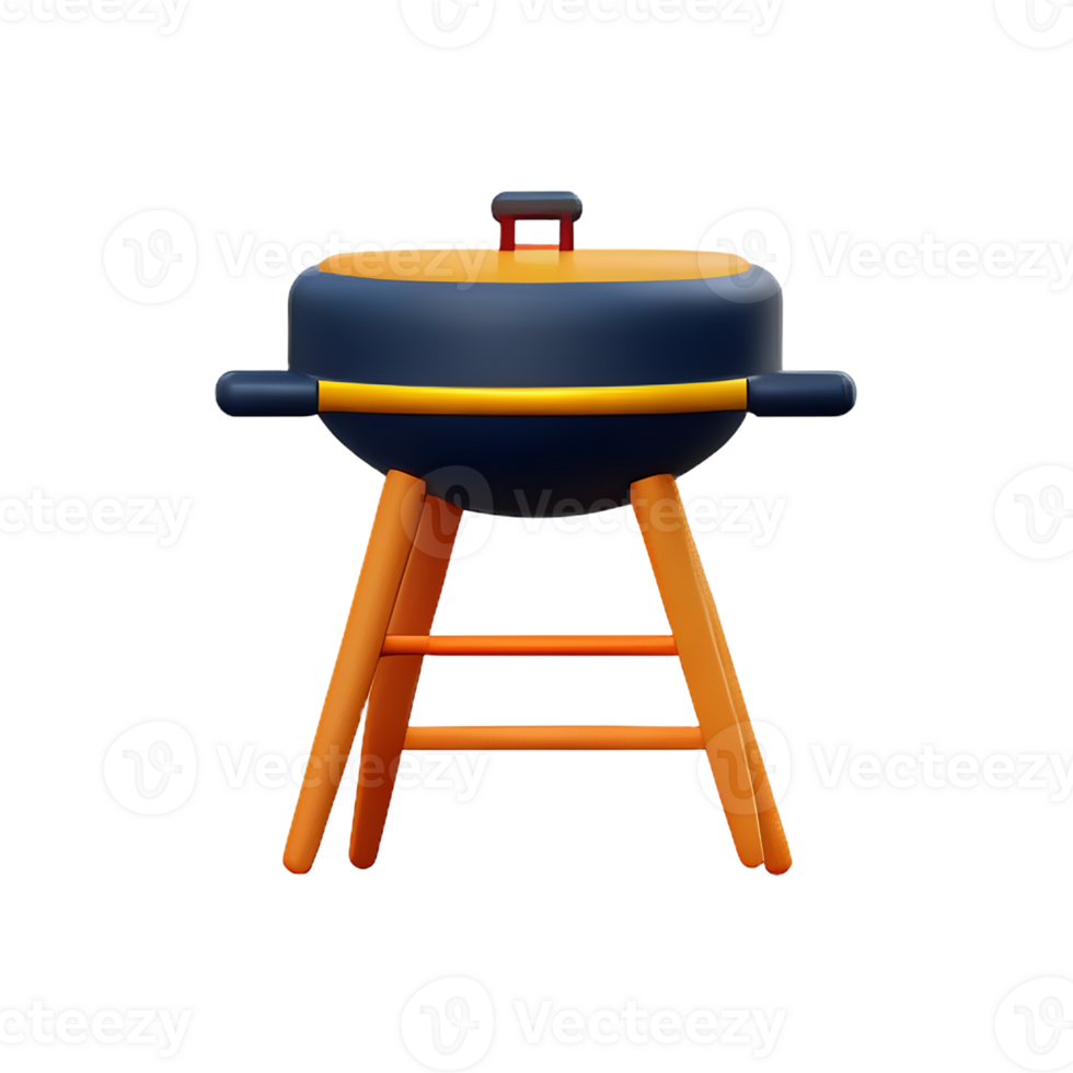 grill 3d rendering icon illustration png