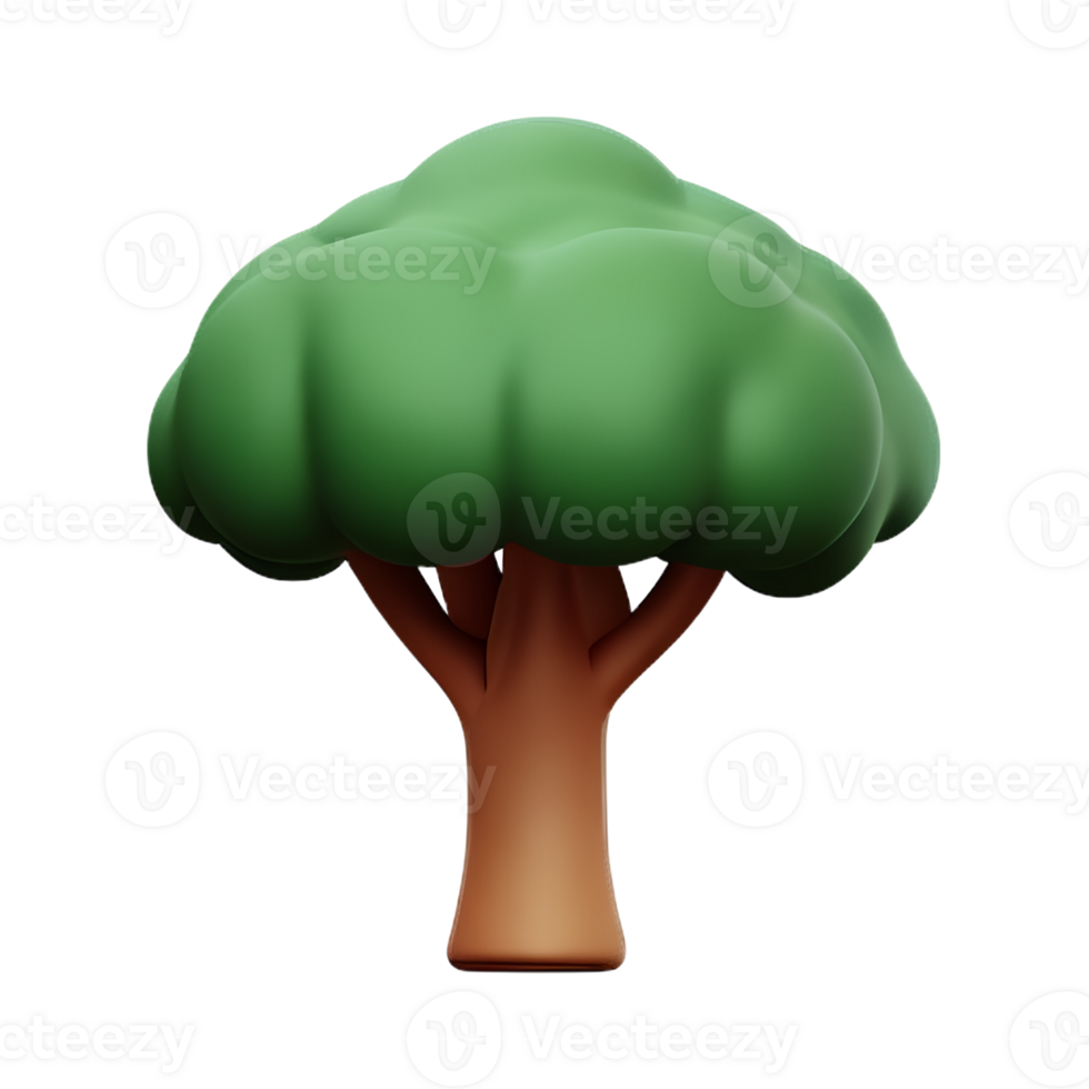 broccoli 3d rendering icon illustration png