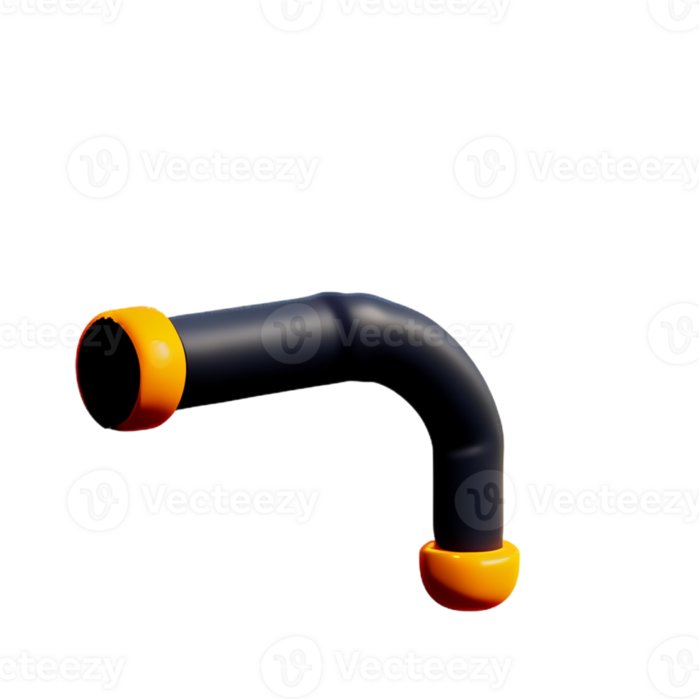 pipe 3d rendering icon illustration png