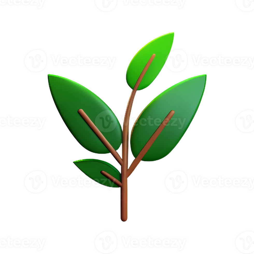 herbs 3d rendering icon illustration png