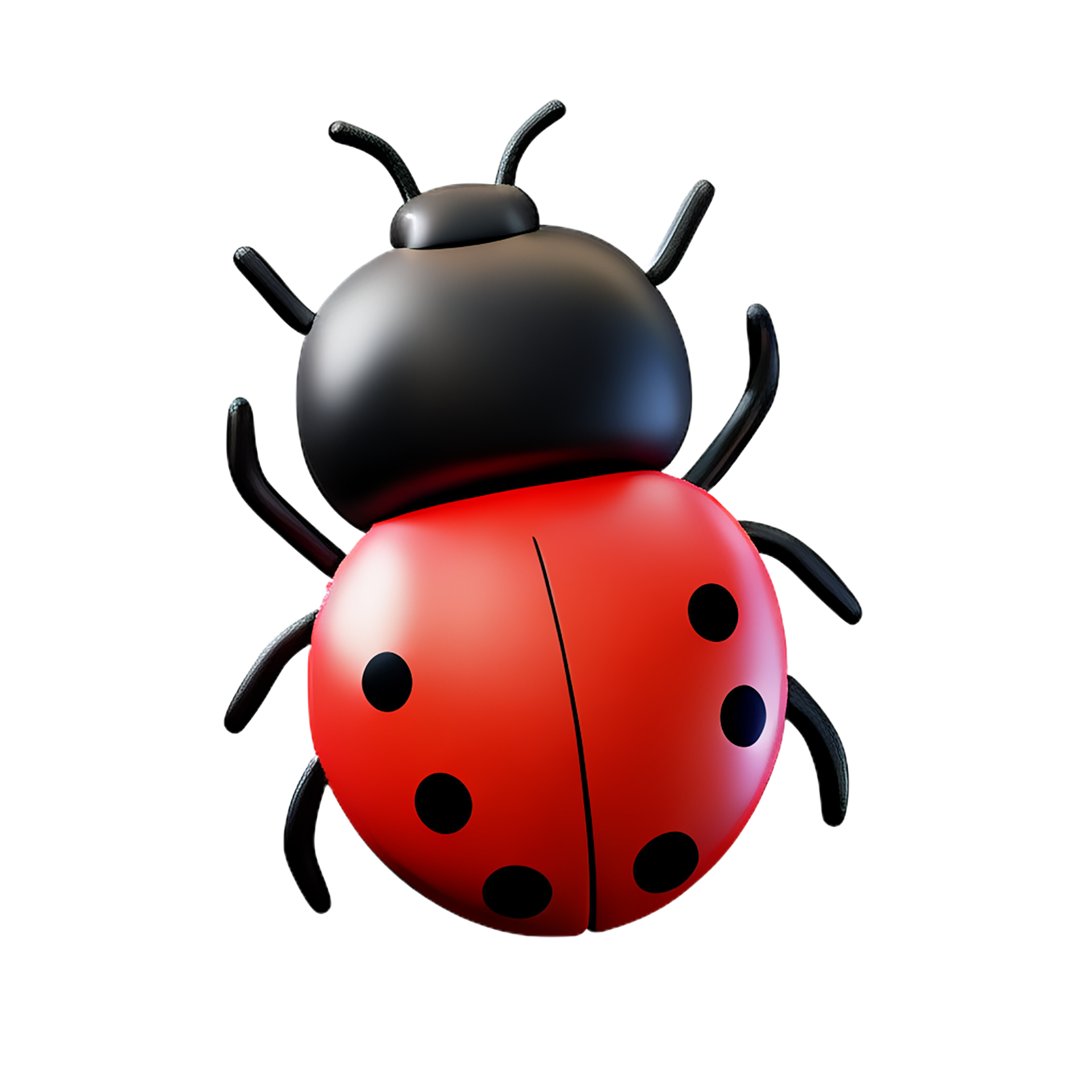 3D illustration lady bug in nature set 21596601 PNG