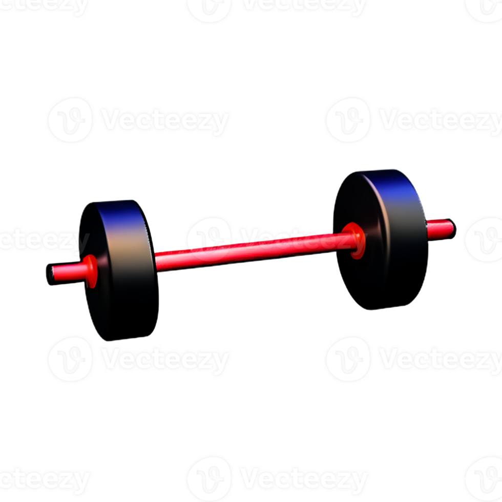 dumbbell  3d rendering icon illustration png