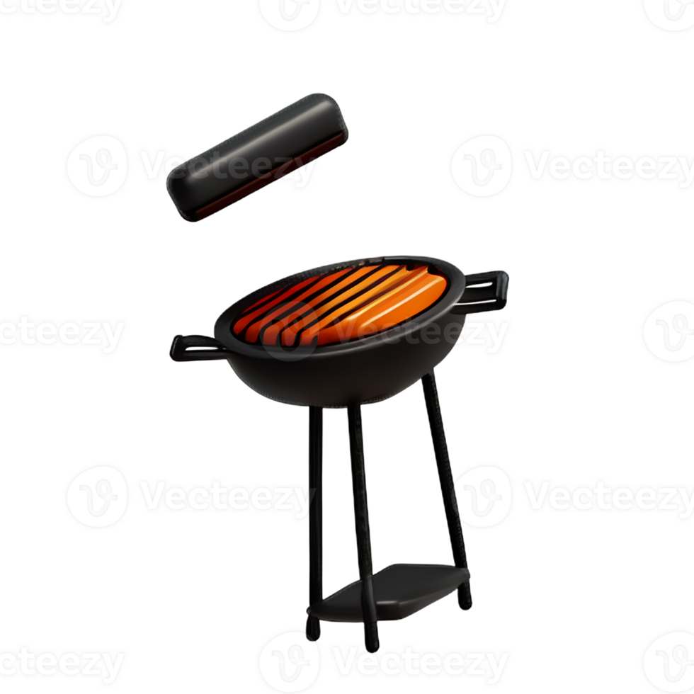 grill 3d rendering icon illustration png