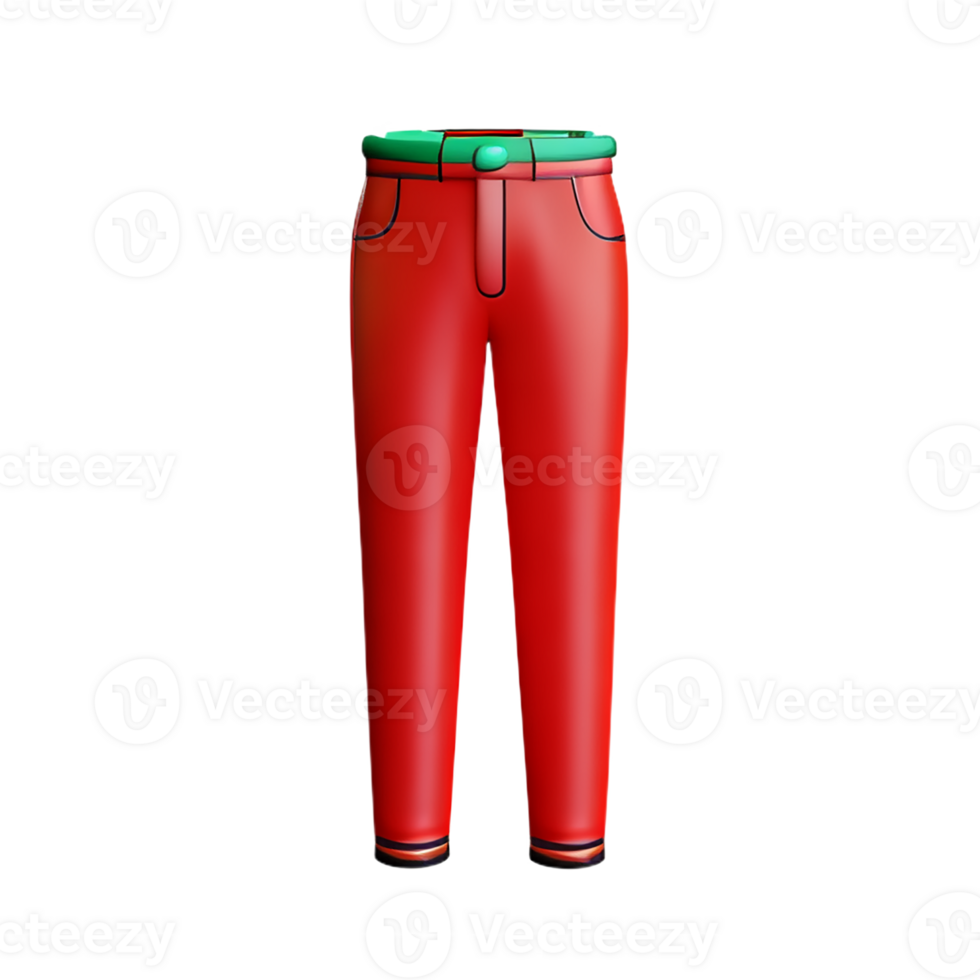 pants 3d rendering icon illustration png