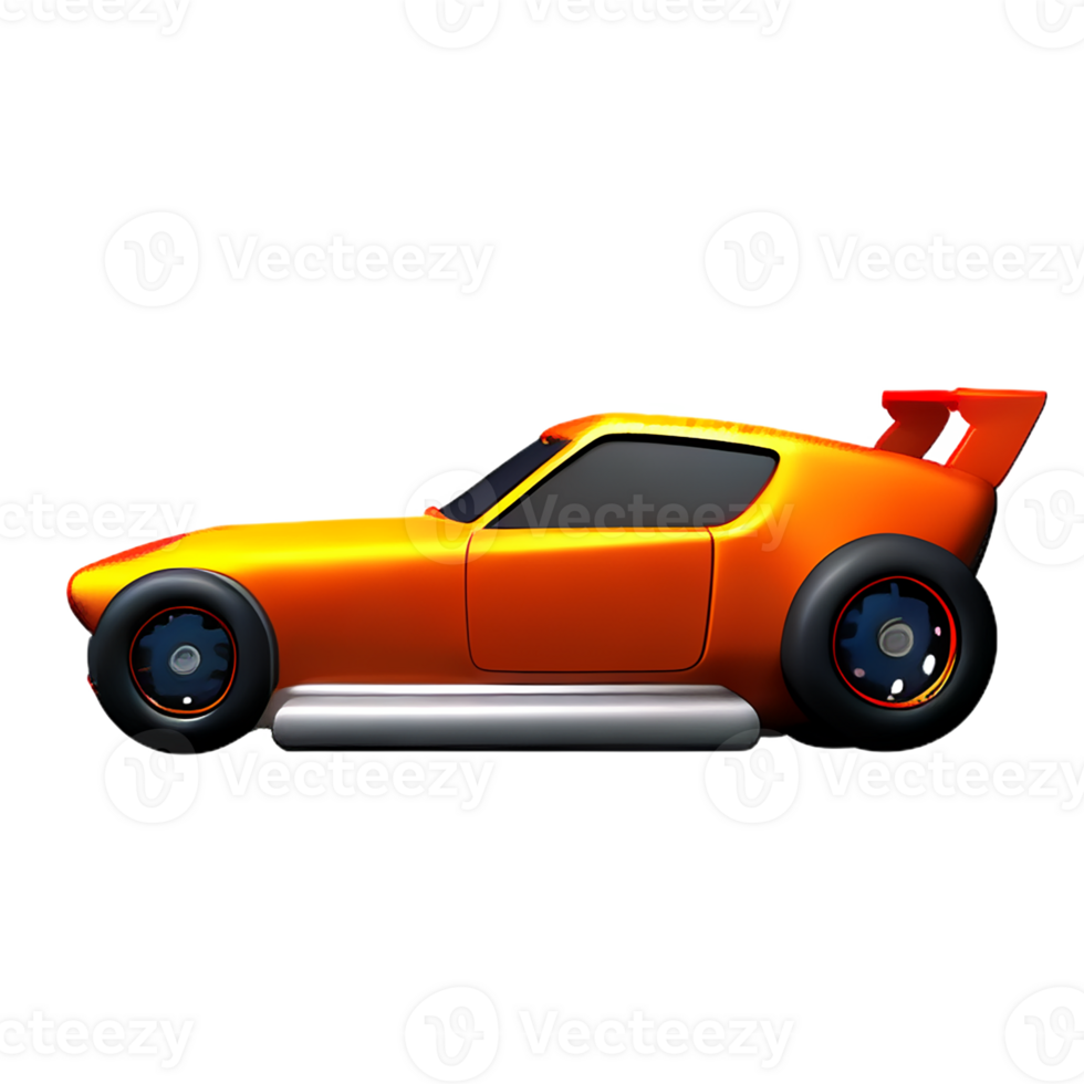 race car 3d rendering icon illustration png