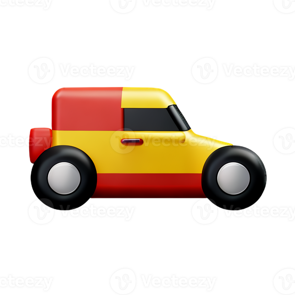 race car 3d rendering icon illustration png