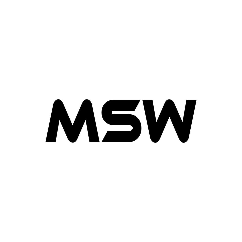 msw letra logo diseño, inspiración para un único identidad. moderno elegancia y creativo diseño. filigrana tu éxito con el sorprendentes esta logo. vector