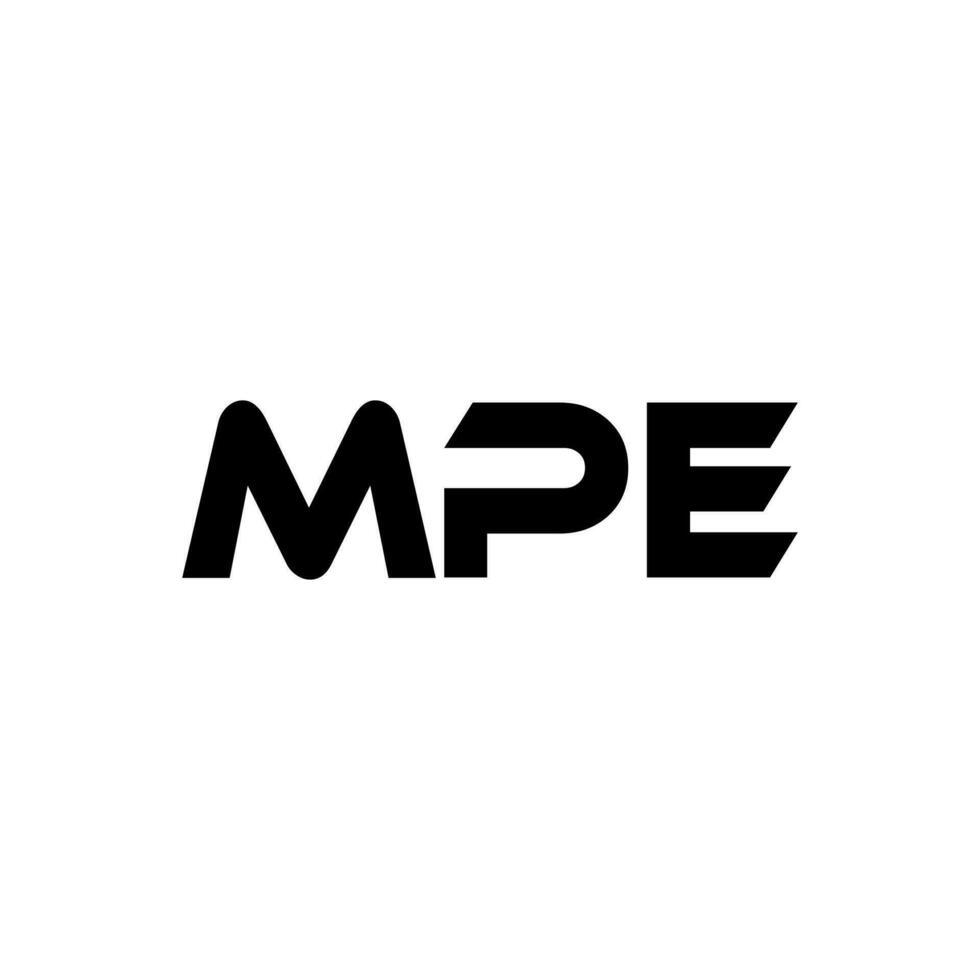 MPE Letter Logo Design, Inspiration for a Unique Identity. Modern Elegance and Creative Design. Watermark Your Success with the Striking this Logo. vector