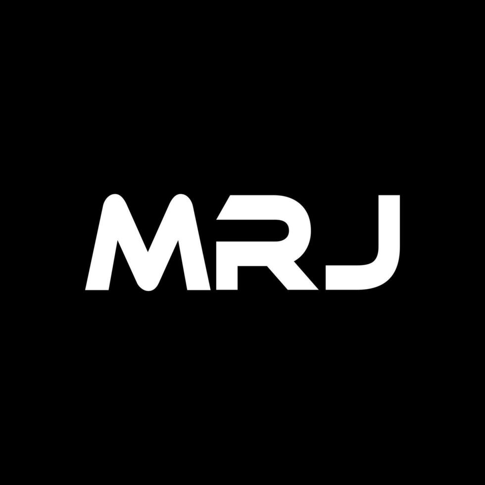 MRJ Letter Logo Design, Inspiration for a Unique Identity. Modern Elegance and Creative Design. Watermark Your Success with the Striking this Logo. vector