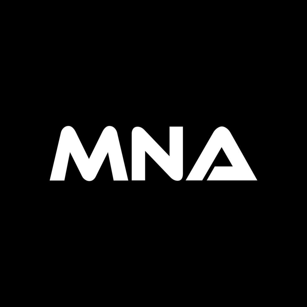 MNA Letter Logo Design, Inspiration for a Unique Identity. Modern Elegance and Creative Design. Watermark Your Success with the Striking this Logo. vector