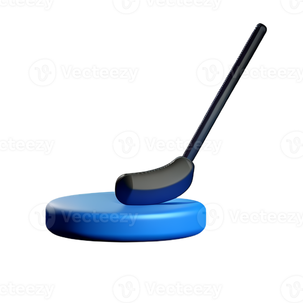 hockey 3d rendering icon illustration png