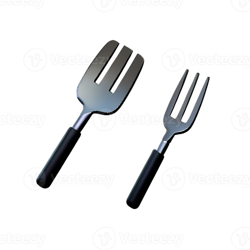 fork 3d rendering icon illustration png