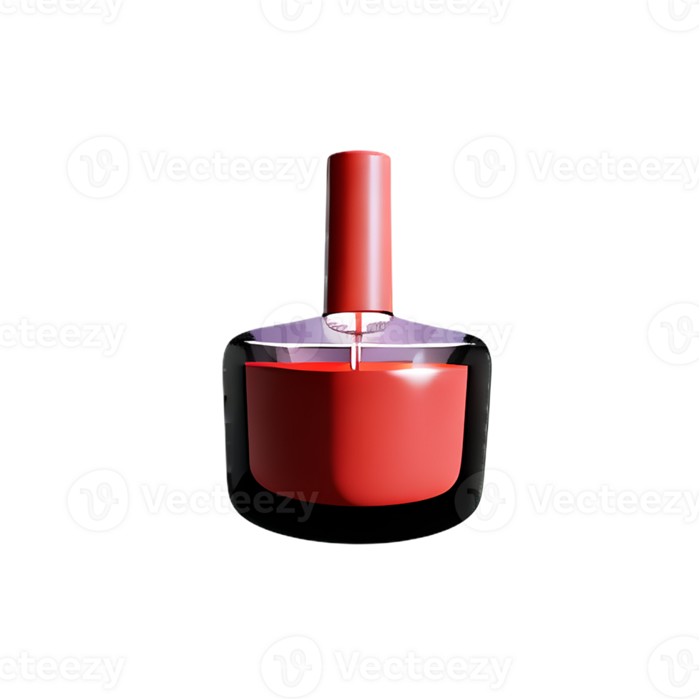 nail polish 3d rendering icon illustration png