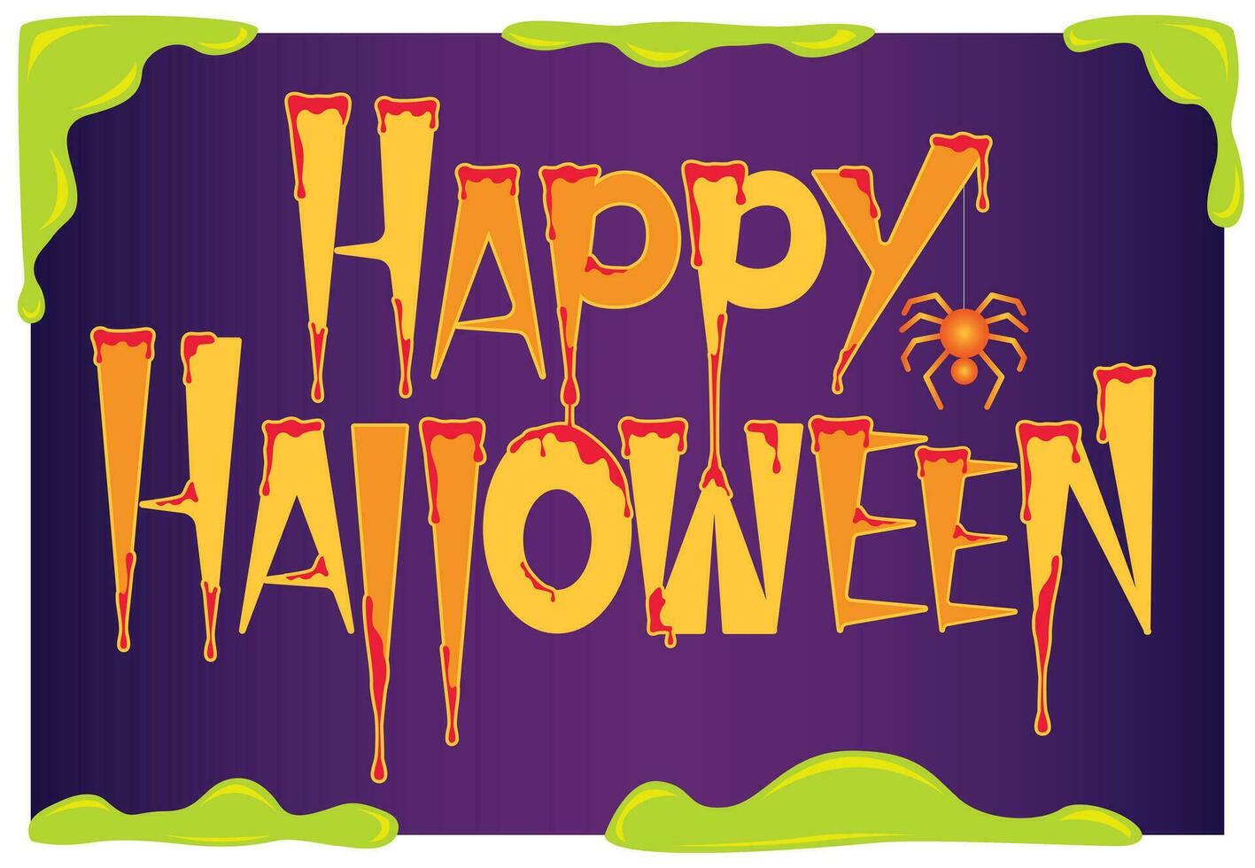 tipografía feliz halloween vector