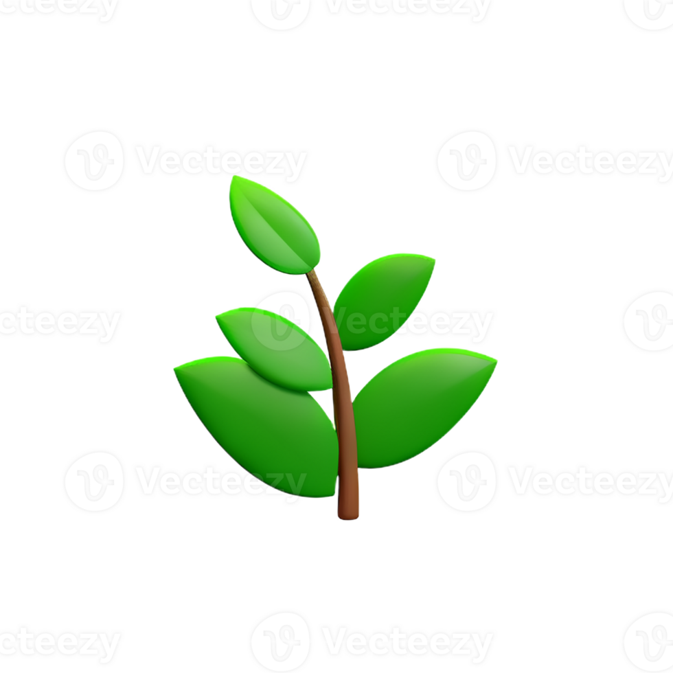 herbs 3d rendering icon illustration png