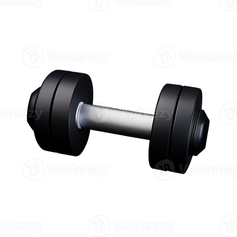 dumbbell  3d rendering icon illustration png