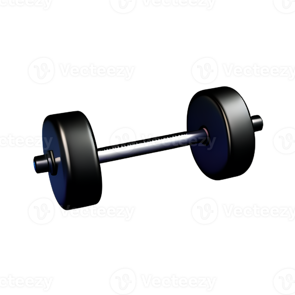 dumbbell  3d rendering icon illustration png