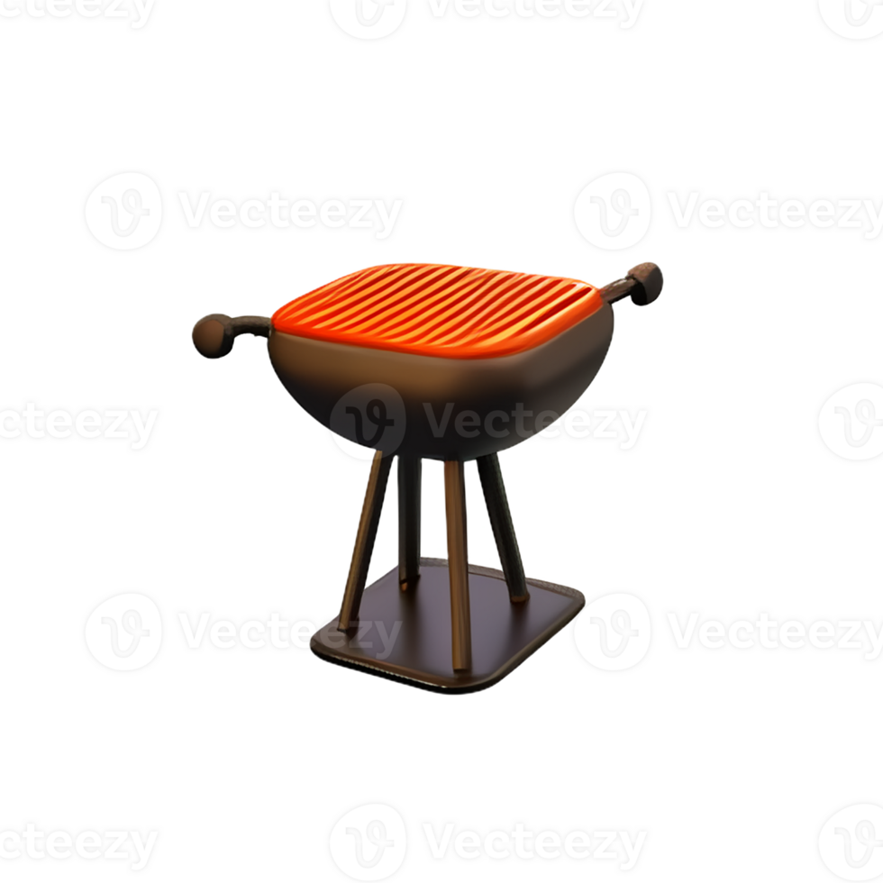 grill 3d rendering icon illustration png