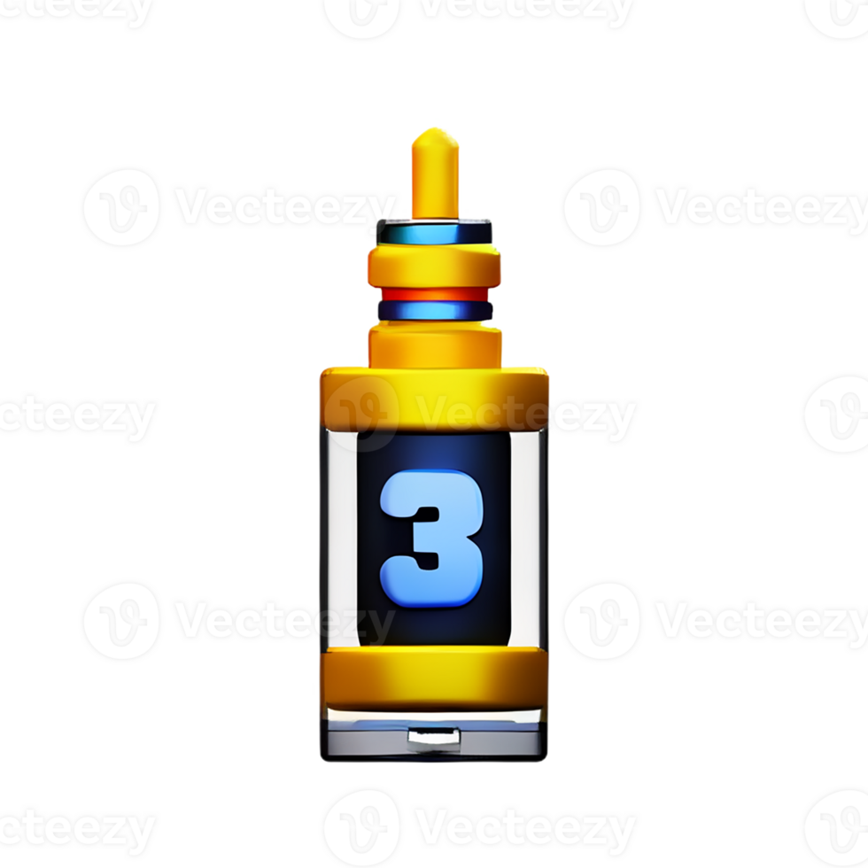 vape 3d rendering icon illustration png
