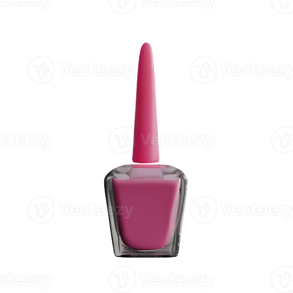 nail polish 3d rendering icon illustration png