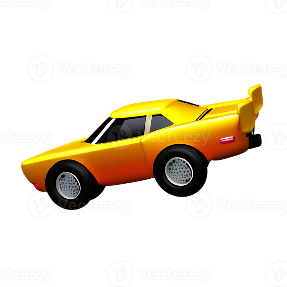 race car 3d rendering icon illustration png