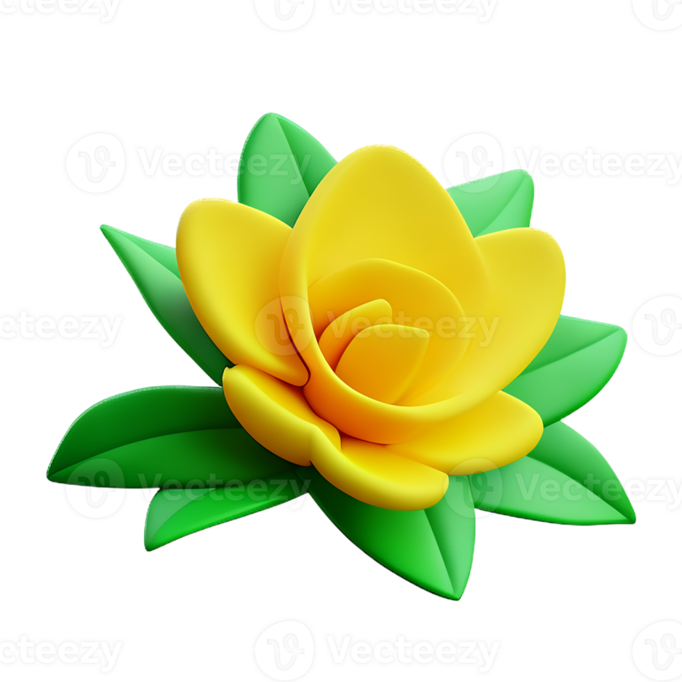 gelsomino fiore 3d interpretazione icona illustrazione png
